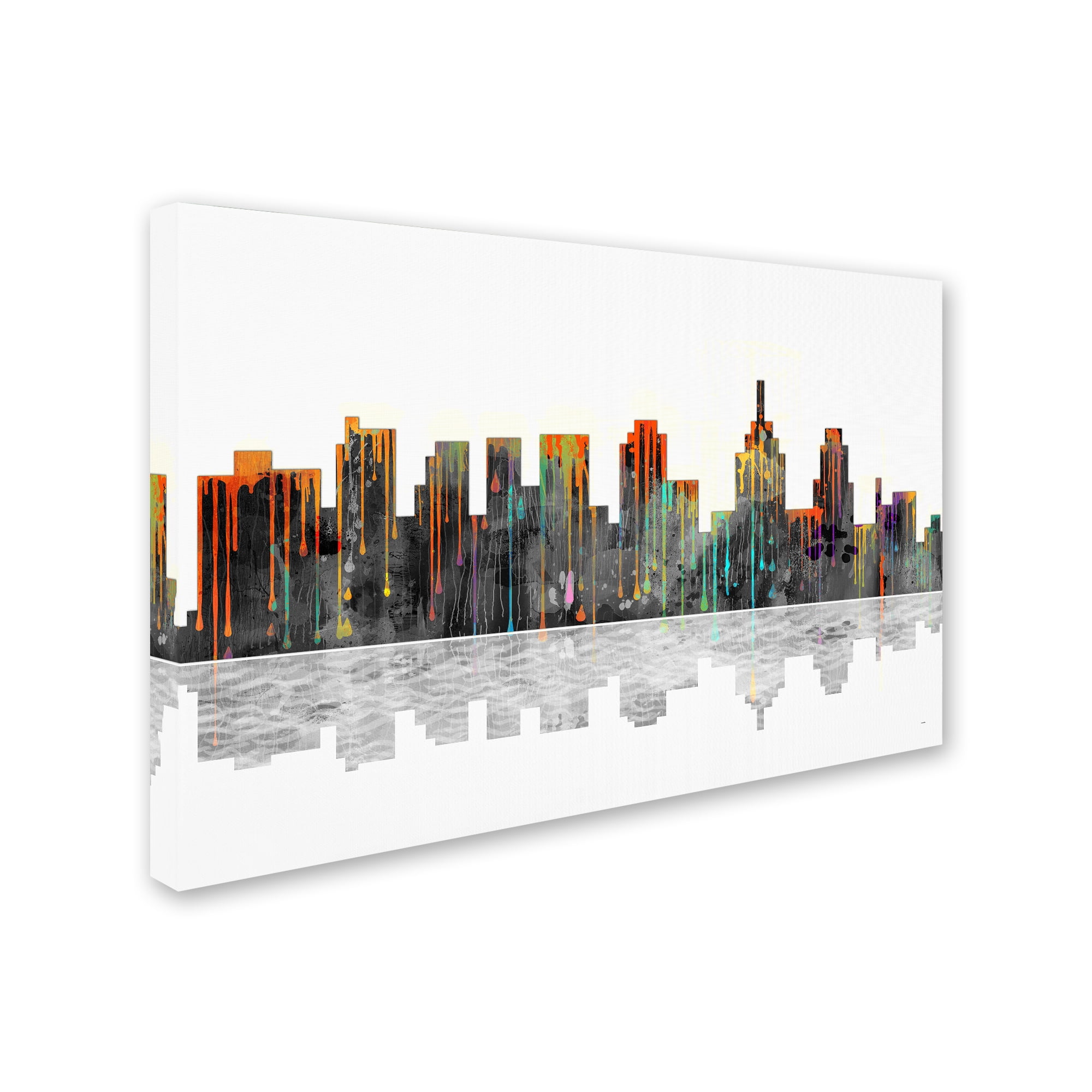 Marlene Watson "Philadelphia Pennsylvania Skyline" Canvas Art