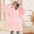 thumbnail image 4 of Livhil Oversized Microfiber & Sherpa Wearable Blanket, One Size Fits All Parent, 4 of 7