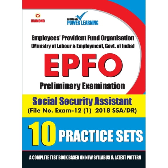 EPFO - Preliminary Examination - Social Security Assistant - 10 PTP, (Paperback)