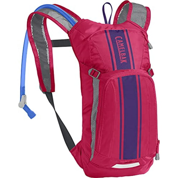 CamelBak Mini M.U.L.E. Kids' Hydration Backpack - 50 oz Hot Pink/Purple Stripe