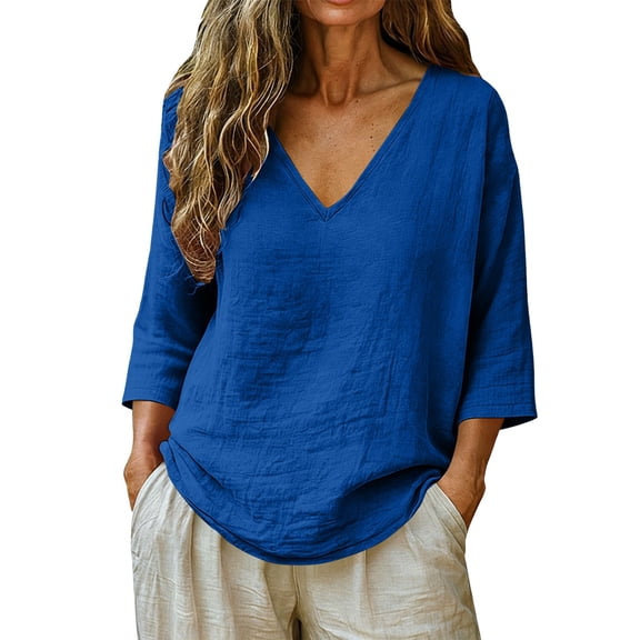 Linen Blouses for Women Dressy Casual Gauze Tunic Tops for Women Plus Size Linen Tops Linen Clothing for Women Women's Linen Blouses Fun Summer Tops Women Linen Shirt Womens Linen Tops
