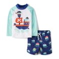 thumbnail image 1 of Traje de baño The Children's Place para niños pequeños, juego de 2 piezas, 4 unidades, 1 of 2
