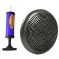 thumbnail image 1 of EeaseCA 34cm Grey Inflated Stability Wobble Cushion Thick Core Balance-Disc Wiggle Seat with Random Color Air Inflator for Enhancing Strength Pain Relieving, 1 of 7