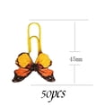 thumbnail image 3 of Paquete de 50 clips de papel de moda con dibujos de animales encantadores y creativos, clips para carpetas, marcadores, archivos de fotos, abrazaderas para documentos, suministros de oficina,, 3 of 5