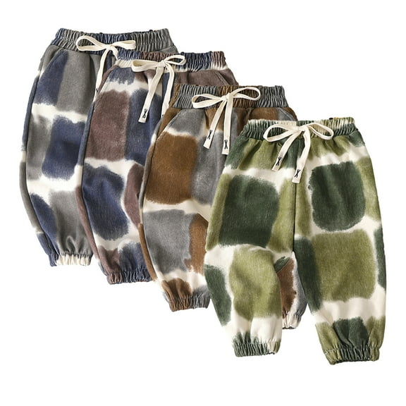 Godderr Kids Baby Boys Girls Spring Fall Sweatpants Autumn New Active Pants Fashion Soft Toddler Tie-Dyed Jogger Pants,Sizes 1M-12T