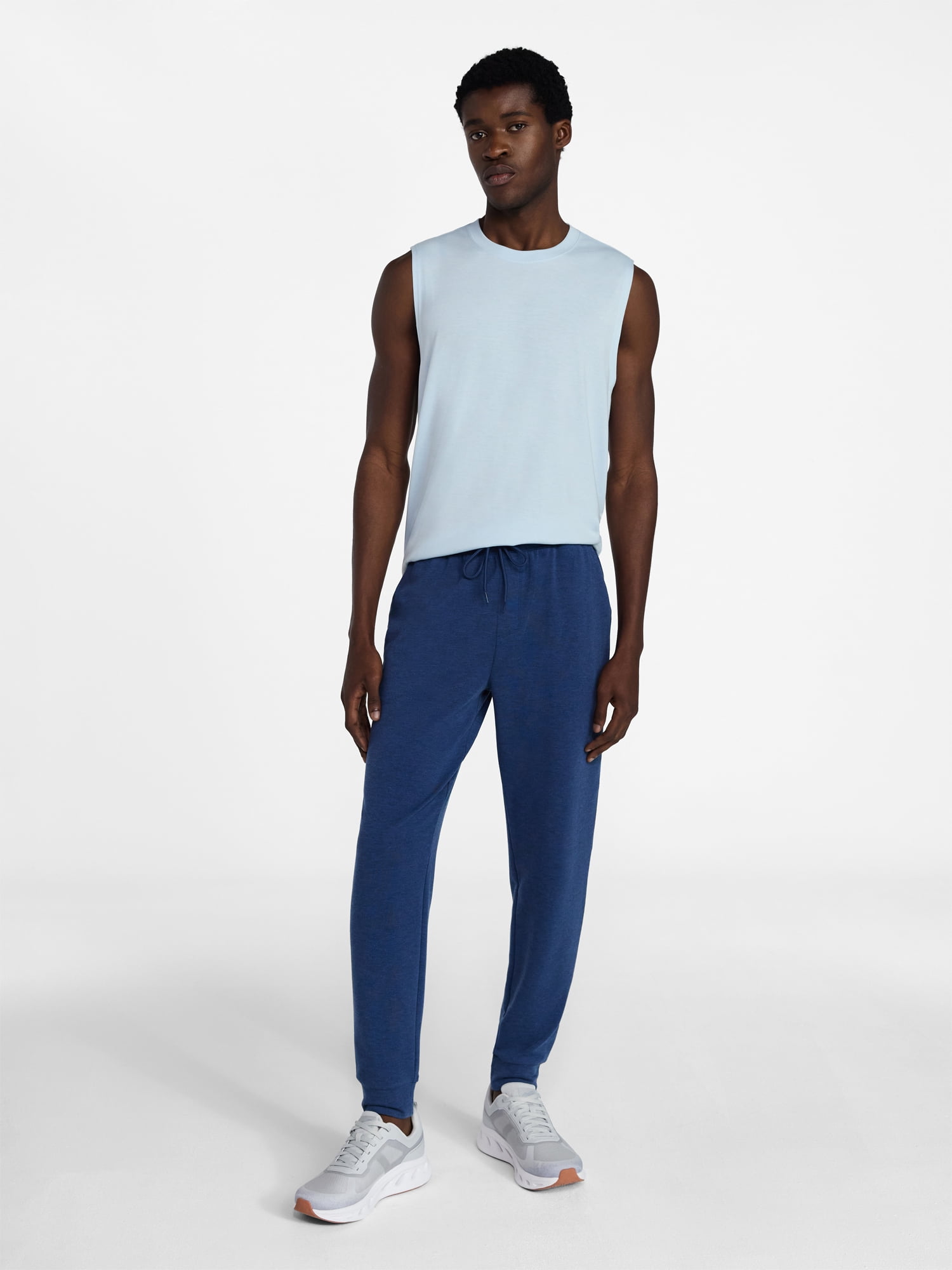 Athletic Works Men's and Big Men's Active Knit Jogger Pants, Sizes XS-5XL