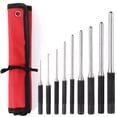 thumbnail image 2 of 9 Pcs Roll Pin Punch Set with Pouch, Metal Pin Removal Tool with Knurled Handle, Removing Repair Tool for Automotive Watch Jewelry Craft Repair, 2 of 7