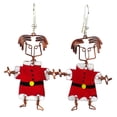 thumbnail image 1 of Dancing Girl Santa Earrings Creative Alternatives, 1 of 1