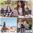 thumbnail image 6 of Holuxer Insulated Lunch Box for Women, 12L Lunch Totes Handbags for Works, Leakproof Shoulder Bags, Fashion Tote Cooler Bag with Storage Front Pocket for Picnic, Peony, 6 of 6