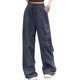 thumbnail image 1 of Pantalones deportivos Gibobby Pantalones de carga holgados para mujer Gris S, 1 of 5