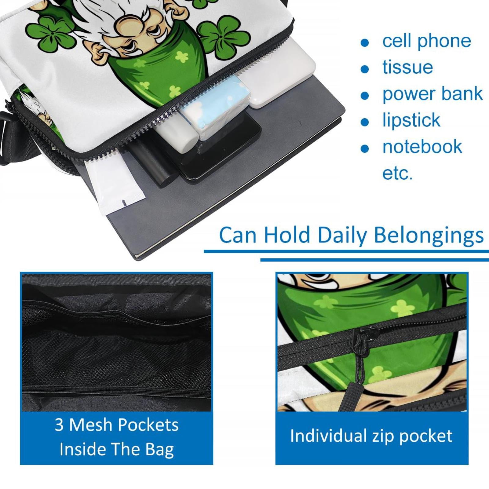 Saint Patrick's Day Lightweight Adjustable Belt Bag with Extension Strap - Unisex Running Waist Bag