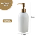 thumbnail image 2 of Simple Style Soap Dispenser Refillable ceramic emulsion bottle liquid organic soap dispenser - white, 2 of 5
