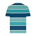 thumbnail image 5 of DecSea Polo à Rayures Larges Ajusté pour Homme avec Poche - Col Contrastant, Manches Courtes, Teinture sur Fil, 5 of 5