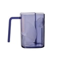 thumbnail image 1 of TIELUTT Toothbrush Cup with Toothbrush Square Toothbrush Cup Large Capacity Porcelain Mug No Handle Breakaway Glass Cup Glass and Coffee Mug Wall Rack Large Water Cup Set Large Drinking Cup, 1 of 7