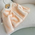 thumbnail image 3 of Cethrio Girls Faux Fur Jacket, Windproof Crewneck Warm Zip up Winter Coats Orange Size 7-8 T, 3 of 6