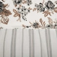 thumbnail image 3 of VHC Brands Annie Portabella Brown Floral Ruffled Cottage Farmhouse Shower Curtain 72x72, 3 of 6