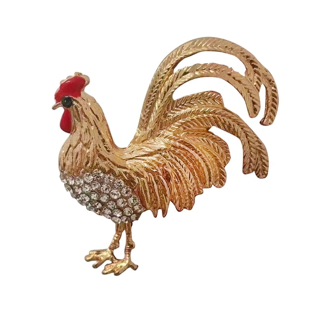 Broche de lujo jinwen Gallo Dorado