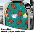 thumbnail image 3 of Zufioo Colorful Crab for Car Seat Kick-Proof Storage Pads 2 Pack, Anti-Stain Adjustable Car Seat Protectors for SUV, Jeep, Truck-One Size, 3 of 9