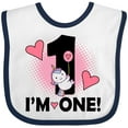 thumbnail image 3 of Inktastic First Birthday 1 Year Old Girl Unicorn Girls Baby Bib, 3 of 4