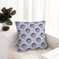 thumbnail image 5 of Wukai Donut with the USA Fag Premium Polyester Fleece Pillow Covers with Hidden Zipper Closure,Luxuriously Soft and Durable-12"x12", 5 of 7