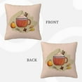 thumbnail image 3 of ZICANCN Decorative Throw Pillow Covers , Coffee Fall Wallpaper Couch Sofa Decorative Knit Pillow Covers for Living Room Farmhouse 24"x24", 3 of 8