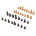 thumbnail image 3 of Fyydes Chessmen Pieces, Reusable Fall Resistant Convenient Dual Color Chess Pieces For Party, 3 of 8