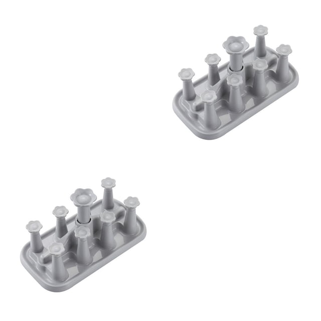 Monstrate Estante de secado de botellas de vidrio, taza, taza, soporte de drenaje, soporte, organizador de cocina caqui 29.5*15.5*10 cm 2piezas