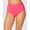 Pink Glow, variant on Anne Cole womens Hi Waist Shirred Bottom, m, Pink