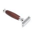 thumbnail image 4 of Manual Razor, Professional Sturdy Firm Wear Resistant Wooden Handle Double Edge Safety Razor  for Home Salon for Facial Grooming, 4 of 7