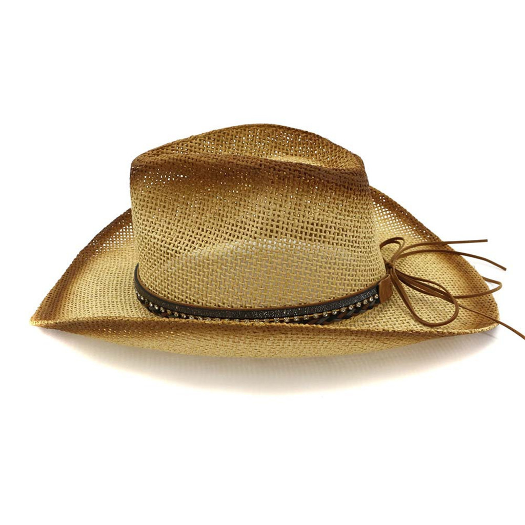 Cowboy Hat Fashion Wild West Fancy Dress Men Lady Cowgirl Unisex Cap ...
