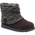 thumbnail image 5 of MUK LUKS Women's Casual Faux Suede Cuffed Boots, Water Resistant, Black, Size 8, 5 of 6