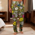 thumbnail image 2 of Sewkxo Men’s Pajama Pants Plus Size Mardi Gras Printed Elastic Drawstring Lounge Trouser Spring Summer Carnival Baggy Fit Casual Pajama Pants with Pockets,Complexion M, 2 of 6