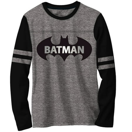 Gray Long Sleeve Shirt - Boys' Grey Long Sleeve Graphic Football Tee
