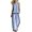 Light Blue, variant on Jane Wardrobe Women Bohemian 2 Piece Summer Outfit, Wavy Sleeveless Round Neck Tank Top & Loose Wide Leg Pants Vacation Casual Set, S-XXXXXL Plus Size Friendly