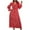 Red, variant on Odeerbi Dresses for Women 2025 Casual Maxi Dresses Erogenous Fashion V-Neck Floral Long Sleeve Flared Sleeve Long Dress Red