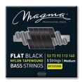thumbnail image 4 of Magma Electric Bass Strings Medium - Flat Black Nylon Tapewound Strings - Long Scale 34" 5 Strings Set, .053 - .140 (BE505NB), 4 of 4