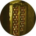 thumbnail image 1 of Ahgly Company Indoor Square Patterned Oak Brown Area Rugs, 3' Square, 1 of 6