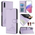 thumbnail image 2 of Samsung Galaxy A71 5G Case ,Cat PU Leather Crossbody Lanyard Strap RFID Magnetic Wallet Compatible with Samsung Galaxy A71 5G Cover, 2 of 5
