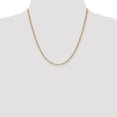 thumbnail image 2 of Real 14kt Yellow Gold 2.5mm Semi-Solid Figaro Chain; 20 inch; Lobster Clasp; for Adults and Teens; for Women and Men, 2 of 5