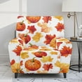 thumbnail image 2 of HELLHERO Pumpkin Maple Leaf Pumpkin Maple Leaf Print Lazyboy Recliner Chair Covers for Reclining Chair Thanksgiving Home Decor, Easy to Install, 2 of 8