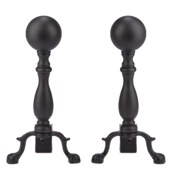 UniFlame Black Ball Andirons