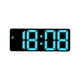 thumbnail image 5 of Reloj de escritorio digital con fecha y temperatura, moderno reloj electrónico de escritorio. Azul, 5 of 9