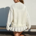 thumbnail image 5 of Womens Ribbed Knit Cardigan Embroidery Detail Button Front Open Sweater Coat, 5 of 7
