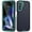 Blue+Mint, variant on for Samsung Galaxy A54 5G Phone Case, Hybrid Hard PC Back + Silicone EVA Shockproof Protective Dustproof Non-Slip Heavy Duty Rugged Phone Case Cover for Samsung Galaxy A54 5G, Black