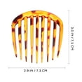 thumbnail image 3 of 8pcs French Hair Combs Small Decorative Side Combs Hair Accessories, 3 of 9