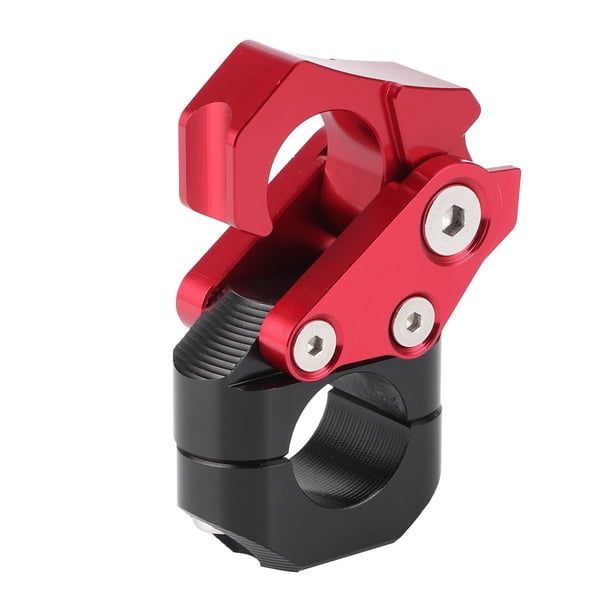Gancho plegable universal para colgar equipaje de casco, compatible con manillar de motocicleta de 0,86 pulgadas, compatible con YamahaRed