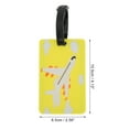 thumbnail image 2 of Unique Bargains 1 Pc Airplane Clouds Luggage Tag for Travelling Yellow, 2 of 5