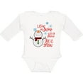 thumbnail image 3 of Inktastic Christmas Let it Snow Cute Snow Man with Snowflakes Boys or Girls Long Sleeve Baby Bodysuit, 3 of 5