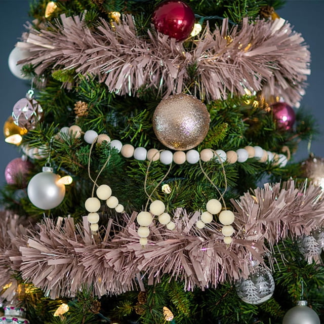 Juegos de Cuentas de Madera Xihbxyly para Decorar Árboles de Navidad y granjas