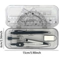 thumbnail image 5 of LANFENG Compass and Protractor Set - 10X Geometry Compasses Set | Protractor Kit with  Box, Student Supplies, Math Tool Kit for School, 5 of 9